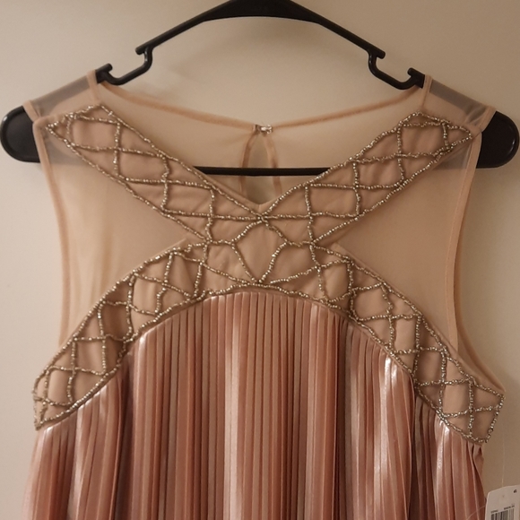 NWT, Jax Black Label Illusion Pleated Trapeze Dress - Picture 4 of 16